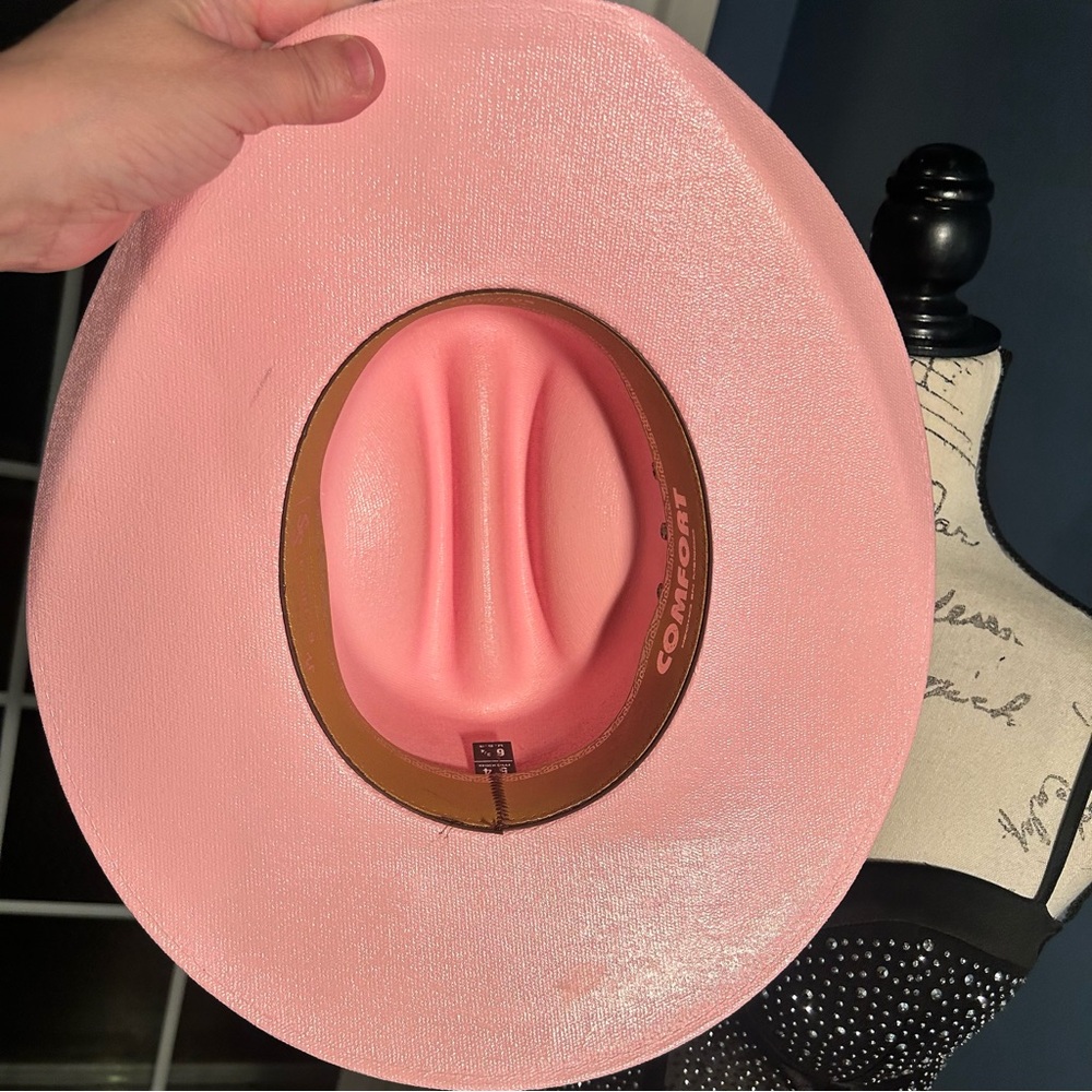 Double S western Pink Cowboy Hat - Picture 9 of 15